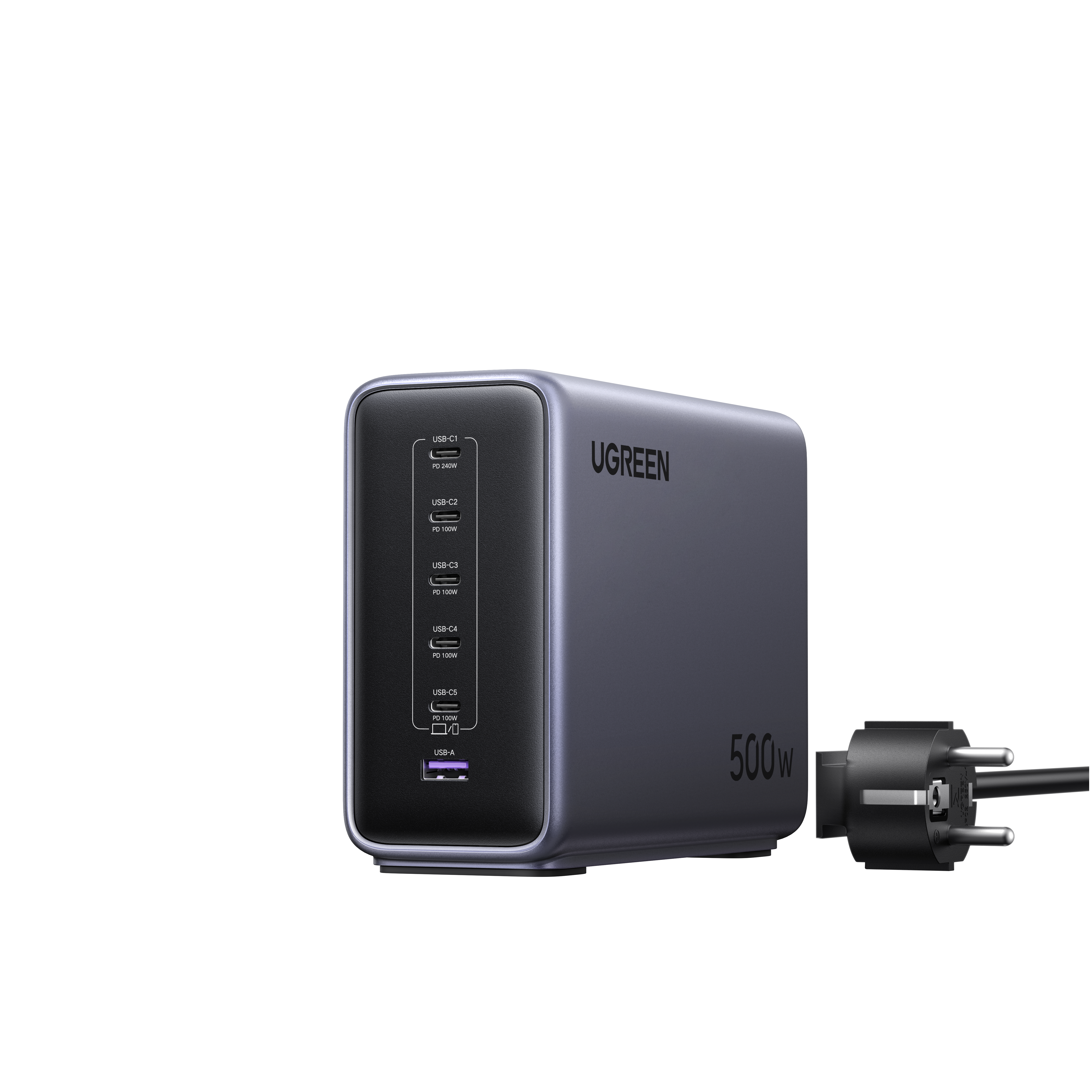 유그린 500W 6포트 GaN 데스크톱 고속 충전기