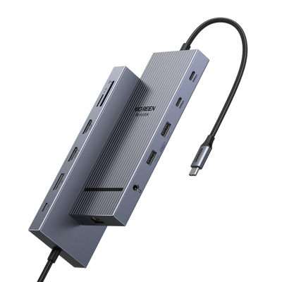 유그린 트리플 디스플레이(1xDP+2xHDMI) 12-in-1 10Gbps USB-C 허브